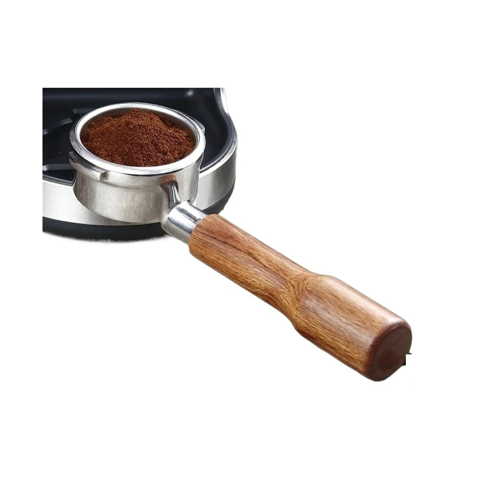 Mango De Portafiltro Sin Fondo For Cafetera De 58 Mm, 2 Orejas, Compatible Con Breville, BES900 BES920 BES980, Pieza De Repuesto De Espresso De Acero Inoxidable 304 | 58mm-Breville-E1