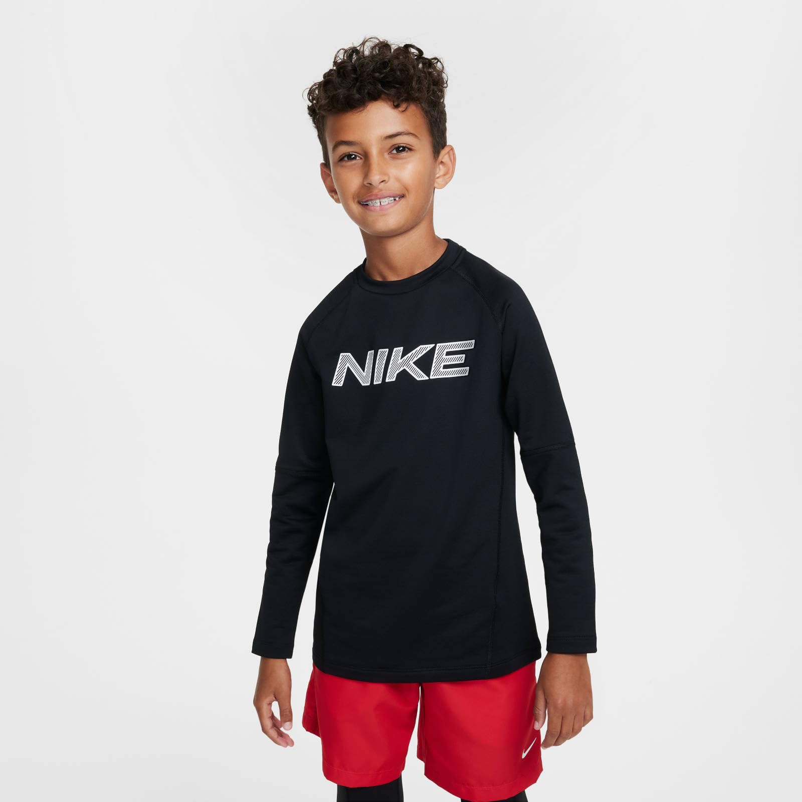 NIKE Długi rękaw Chłopcy Nike Pro Dri-fit-trainings-longsleeve Mit Rundhalsausschnitt Für Ältere Kinder (Jungen)