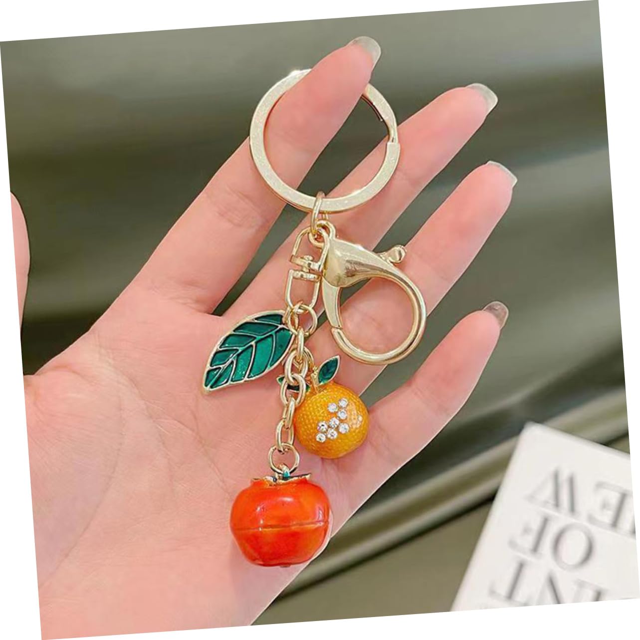 BESPORTBLE Colgante Persimón Accesorio Decorativo para Llaves Portátil Original