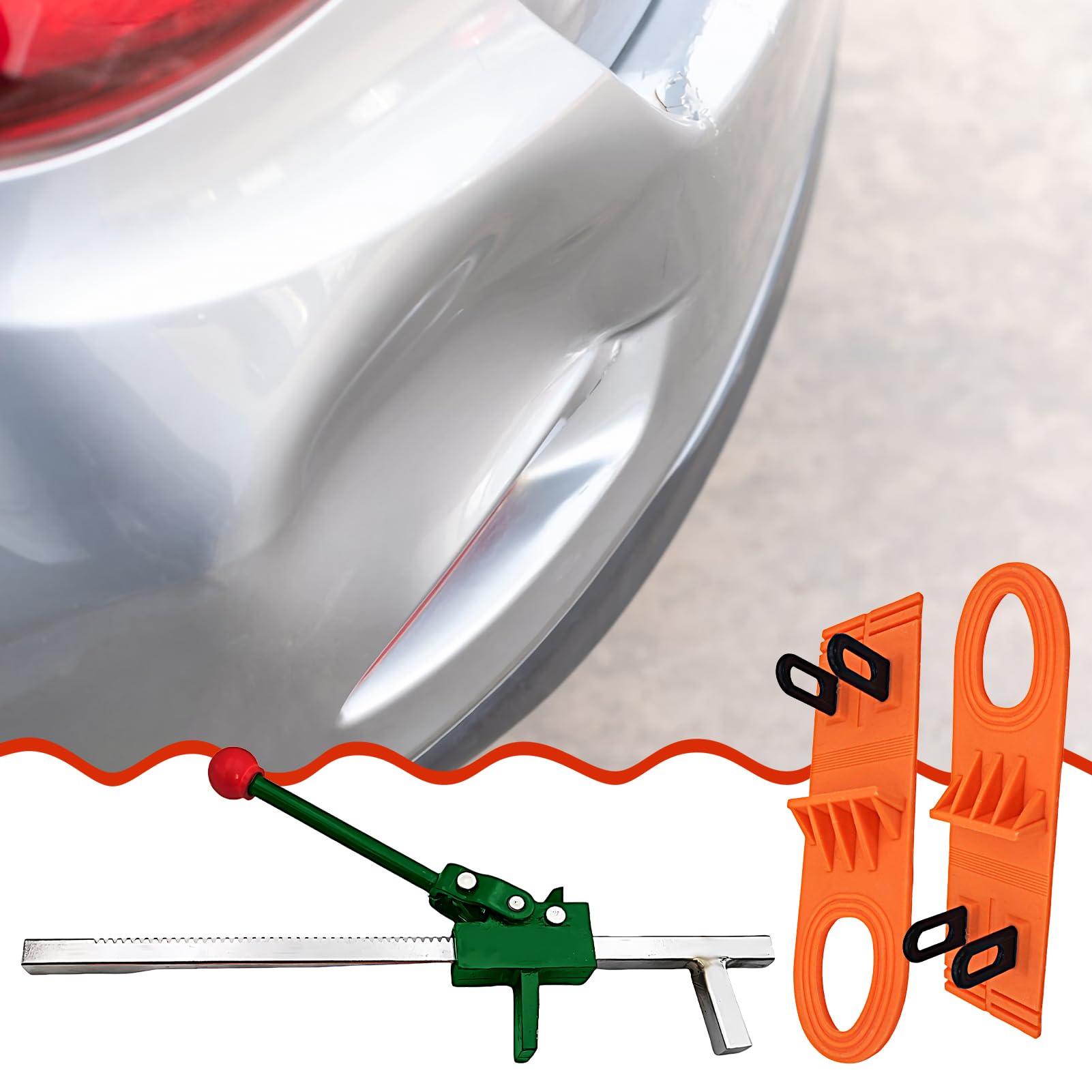 Riparatore Ammaccature per Auto Kit Rimozione Ammaccature Auto Con Manuale | Attrezzo Regolazione Parafanghi E Componenti Veicolo Per Officina E Carrozzeria