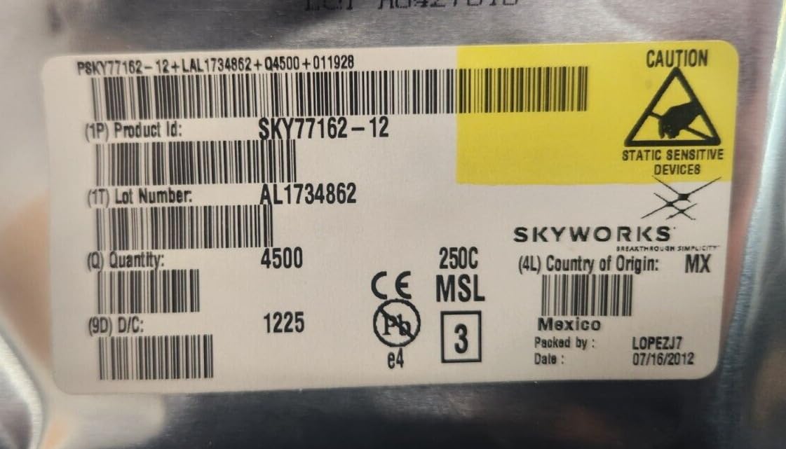 (4,500 PCS) SKY77162-12 SKYWORKS