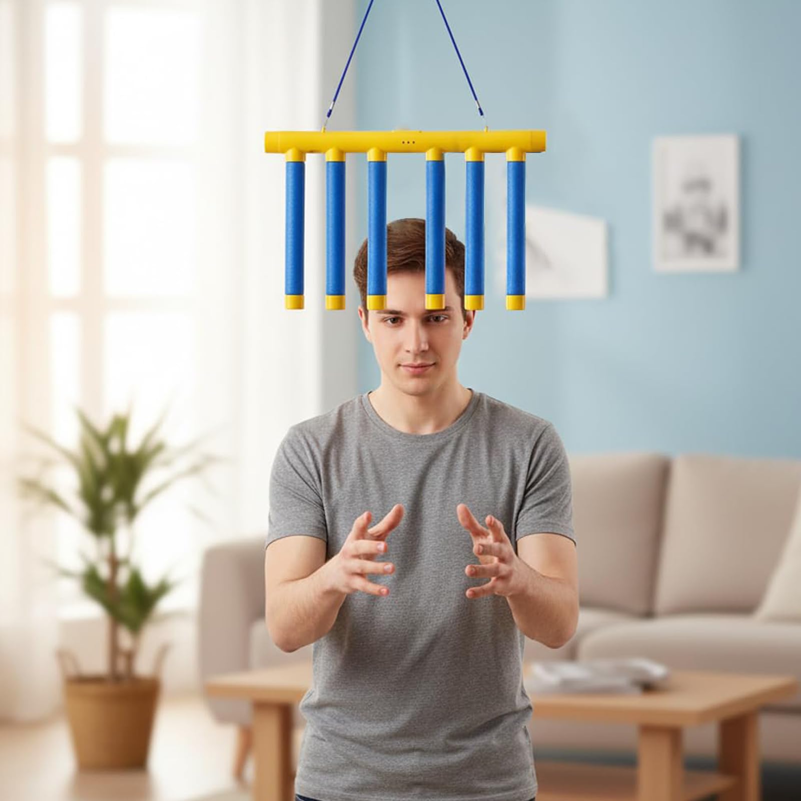 Jeu d'Attraper des Bâtons Sensoriel Interactif pour Adultes Entraînement Réaction