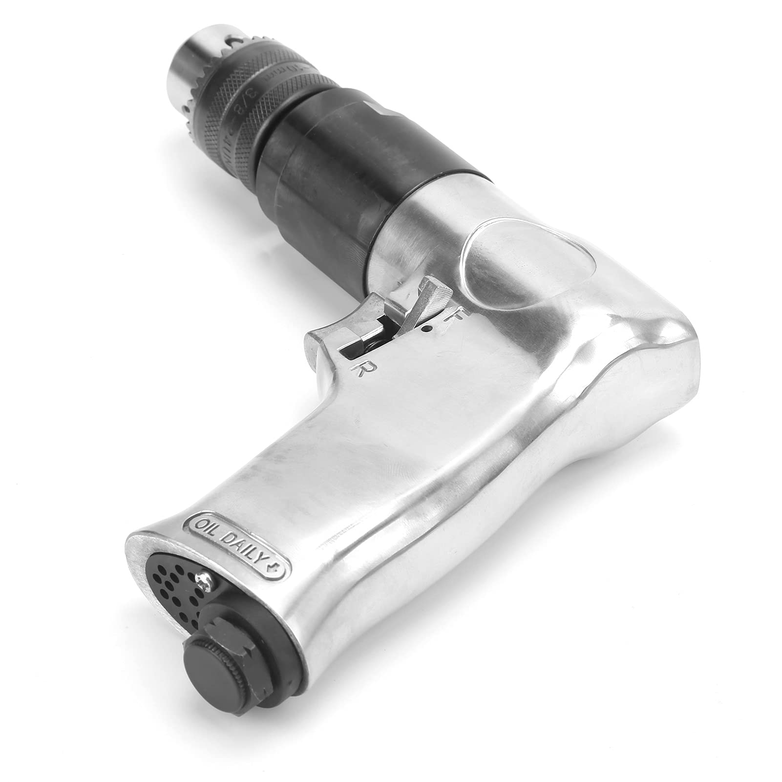 CW/CCW Air Drill, Glossy Installation Convenient Switching and High Work Efficiency Gun Type Pneumatic Drill for Life for Studio for Work for Shop(American)