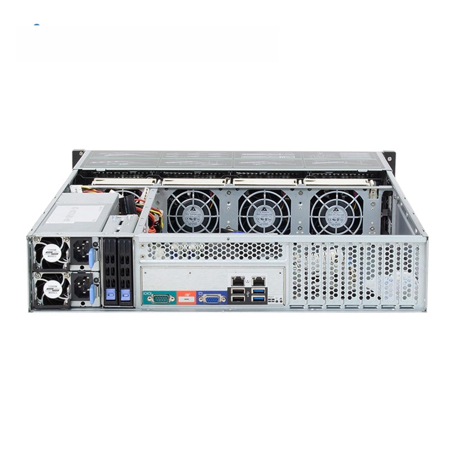 Głębokość 56 cm kompaktowa super ogromna pamięć 2U 560 8 wnęk płyta Hot Rack serwer obudowa 8 wnęk Hotswap 2U 560 mm obudowa (z płytą montażową SATA)