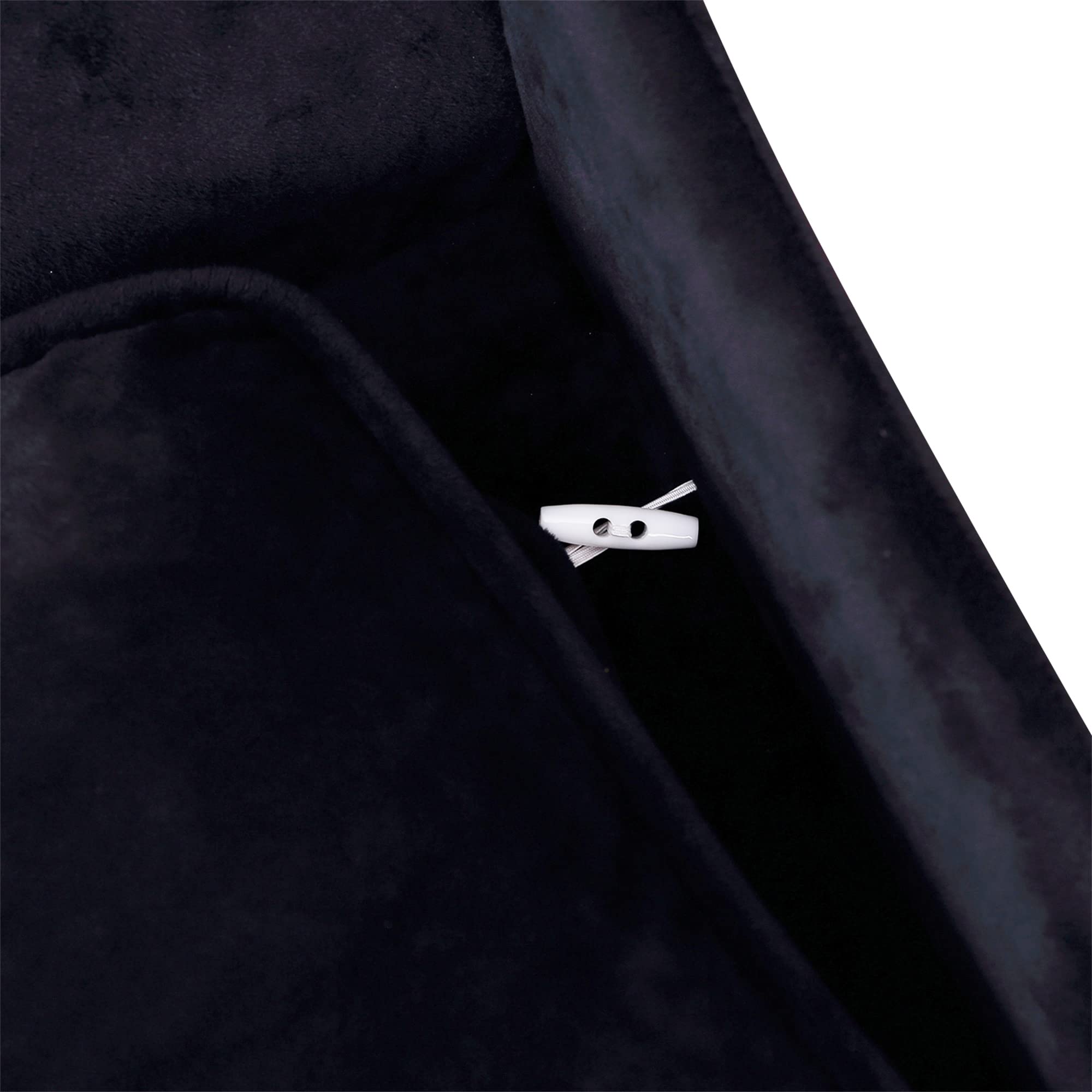 PawHut Divano per Animali Domestici con Vano Portaoggetti, Nero e Bianco, 57x34x36cm