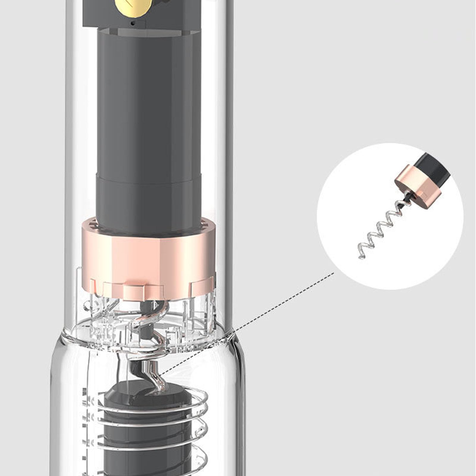 Abridor de Vino Eléctrico Automático, Abre Botellas sin Esfuerzo para Fiestas en la Cocina del Hogar, Diseño Portátil Elegante