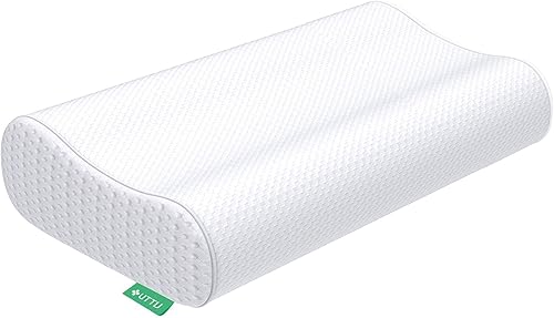 UTTU - Almohada tipo sándwich, Almohada de espuma viscoelástica ajustable, almohada de bambú para dormir, almohada cervical para dolor de cuello,