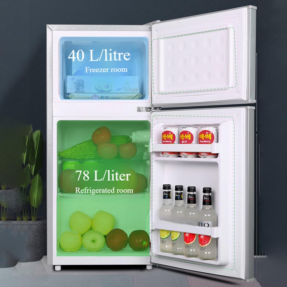 Refrigerador independiente con congelador superior de 30", refrigerador de tamaño completo con congelador, refrigerador de garaje, profundidad estándar, acero inoxidable, funciones de congelación y re