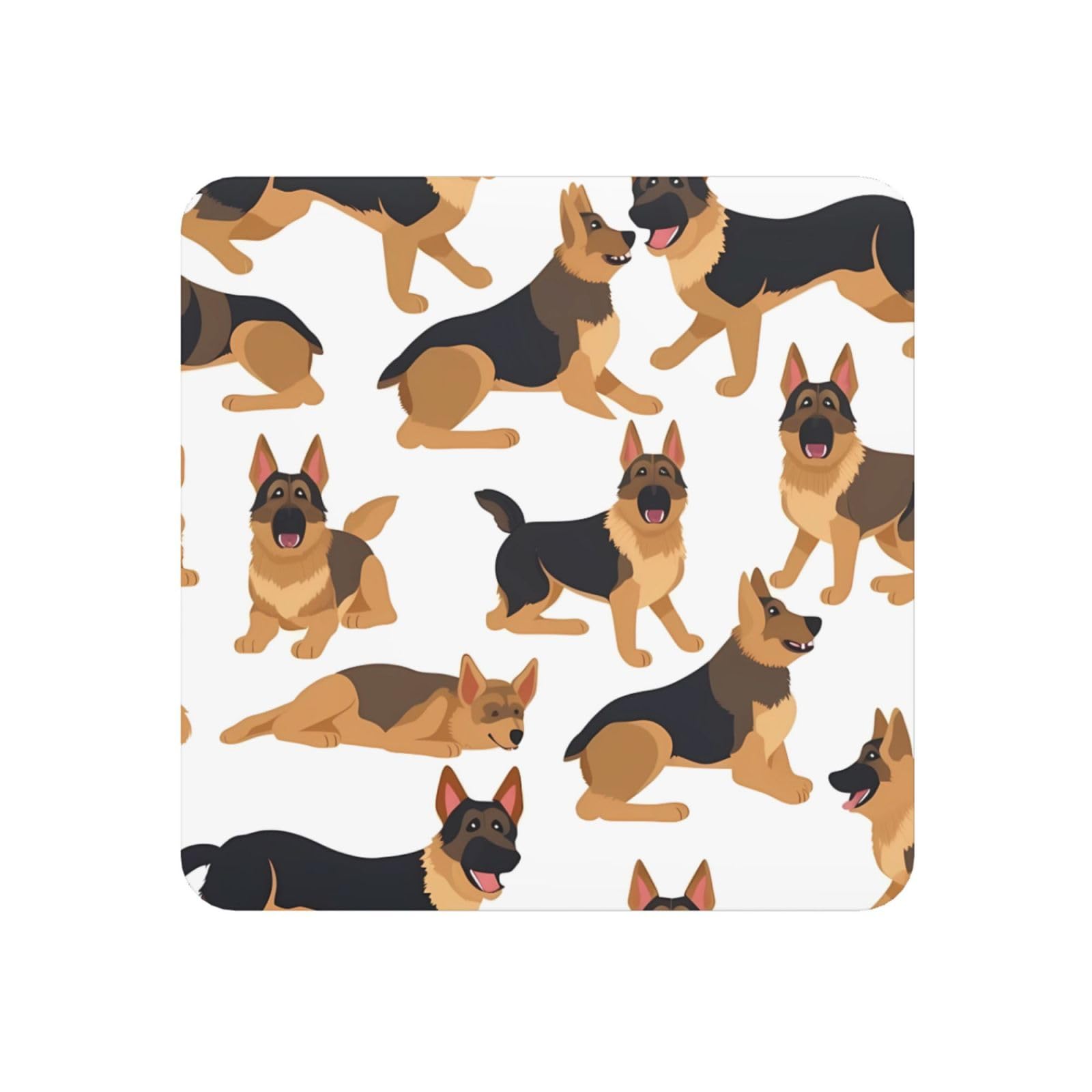Fodpand Square German Shepherd Fridge Magnets, Strong Small Refrigerator Magnets Decorative Magnets For Kitchen Fridge Office Locker - One Size Funny Magnetic Stickers Birthday Gifts