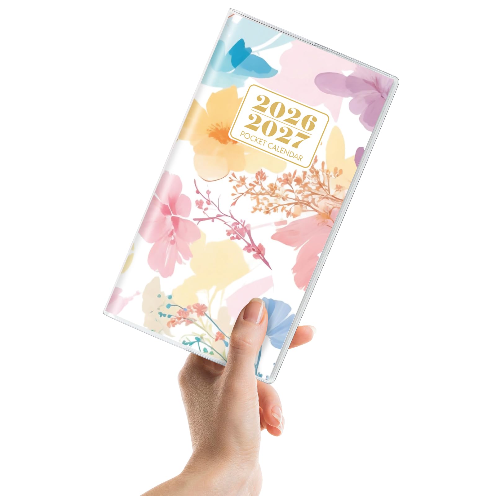Amazon.com : KONVINIT Pocket Calendar 2026-2027, Floral 2026-2027
