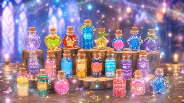 Wothfav Potion Magique Enfant, Mélange 22 Bouteilles, Set de Mystère Vintage pour Enfants, Kits de Potions de Fées