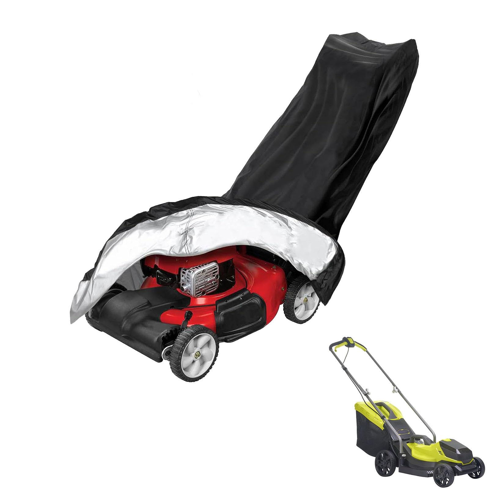 lawnmower cover Compatible with Ryobi OLM1833B ,waterproof and sun,suitable for indoor and outdoor use all year round, comes with a storage bag