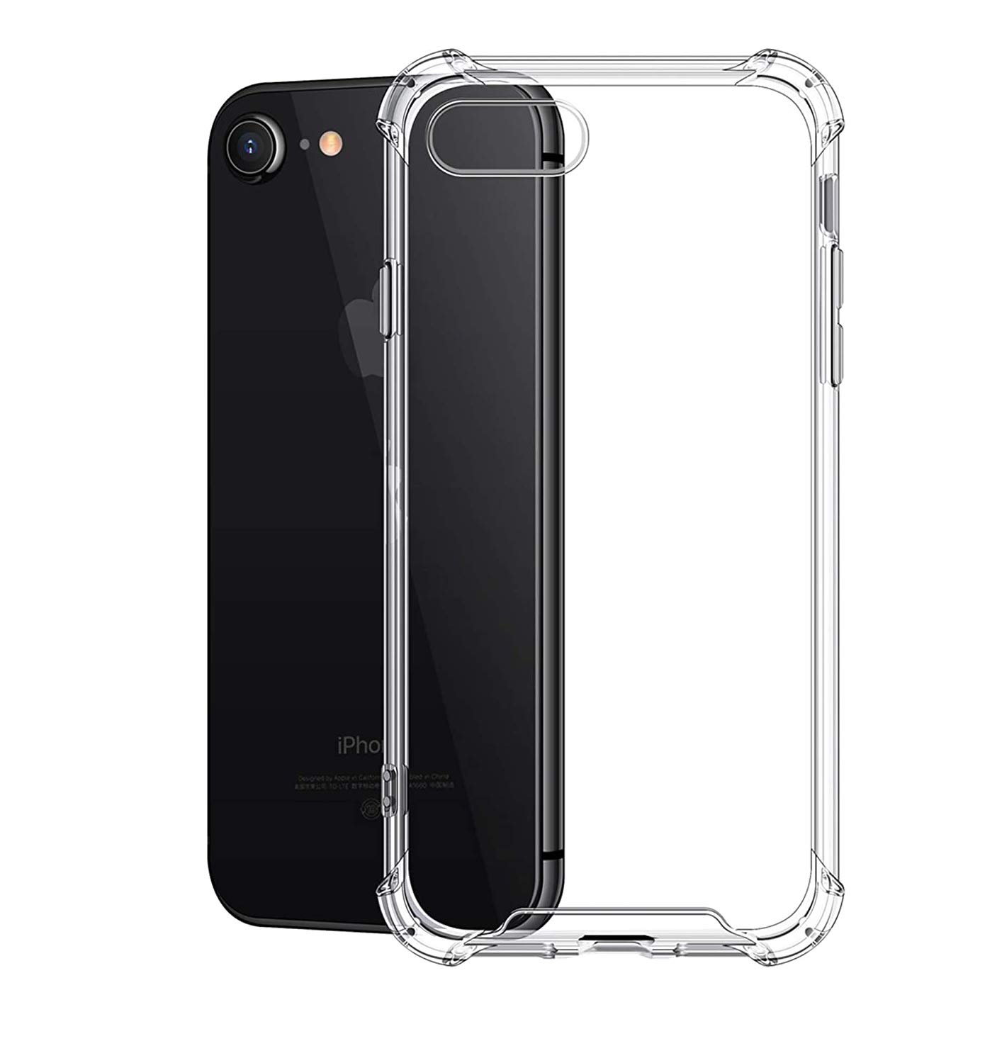 Amazon Brand - Solimo Silicone Soft & Flexible Back Cover For Apple Iphone 6/6S (Hybrid, Soft Transparent) (B07PYL5BG6) Amazon Price History, Amazon Price Tracker