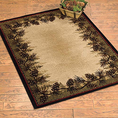 Tapete decorativo BLACK FOREST DECOR 2x4 de polipropileno miniatura 1