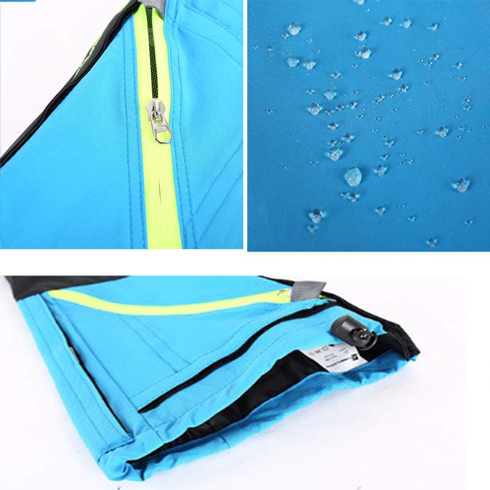 Guêtres Jambe imperméable à l'eau Botte de Neige guêtres Anti-déchirure Tissu Oxford pour la randonnée pédestre en Plein air de la Chasse, Noir