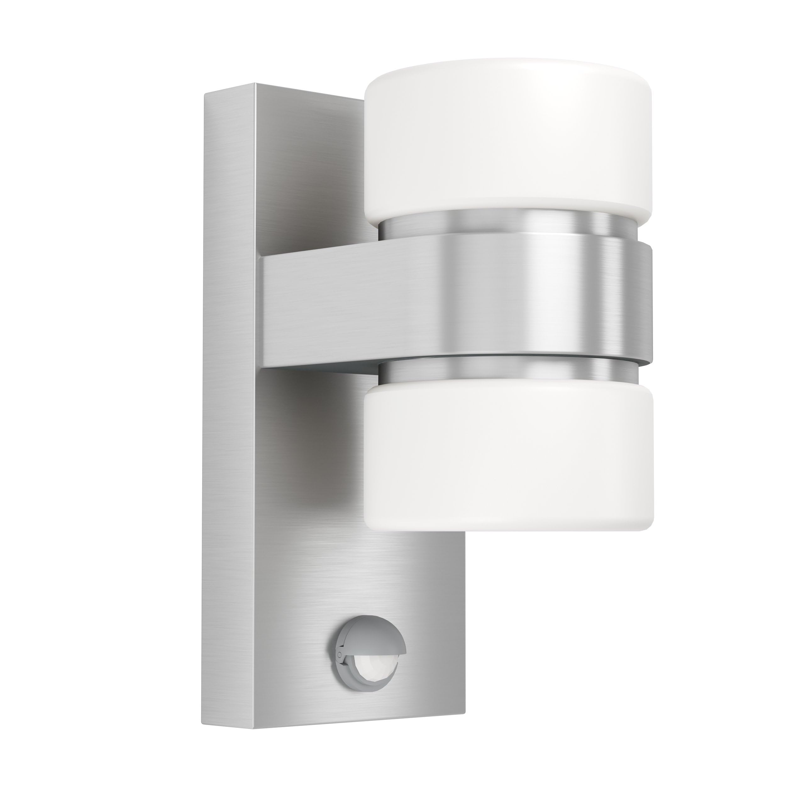 Severine 2 - Bulb Integrated LED Frosted Glass Outdoor Armed Sconce
