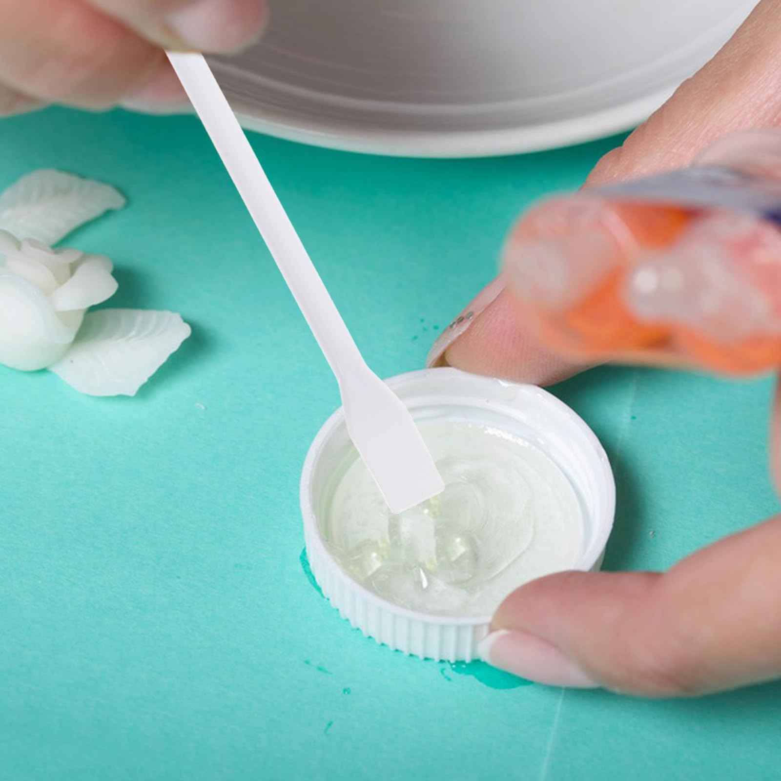 MAGICLULU Spatole per Stucco e Raschietti per Vernice in Plastica Bianca, Set da 10 Pezzi, Applicatori Colla Multifunzionali per Fai da Te, Adatti a Casa, Ufficio e Scuola