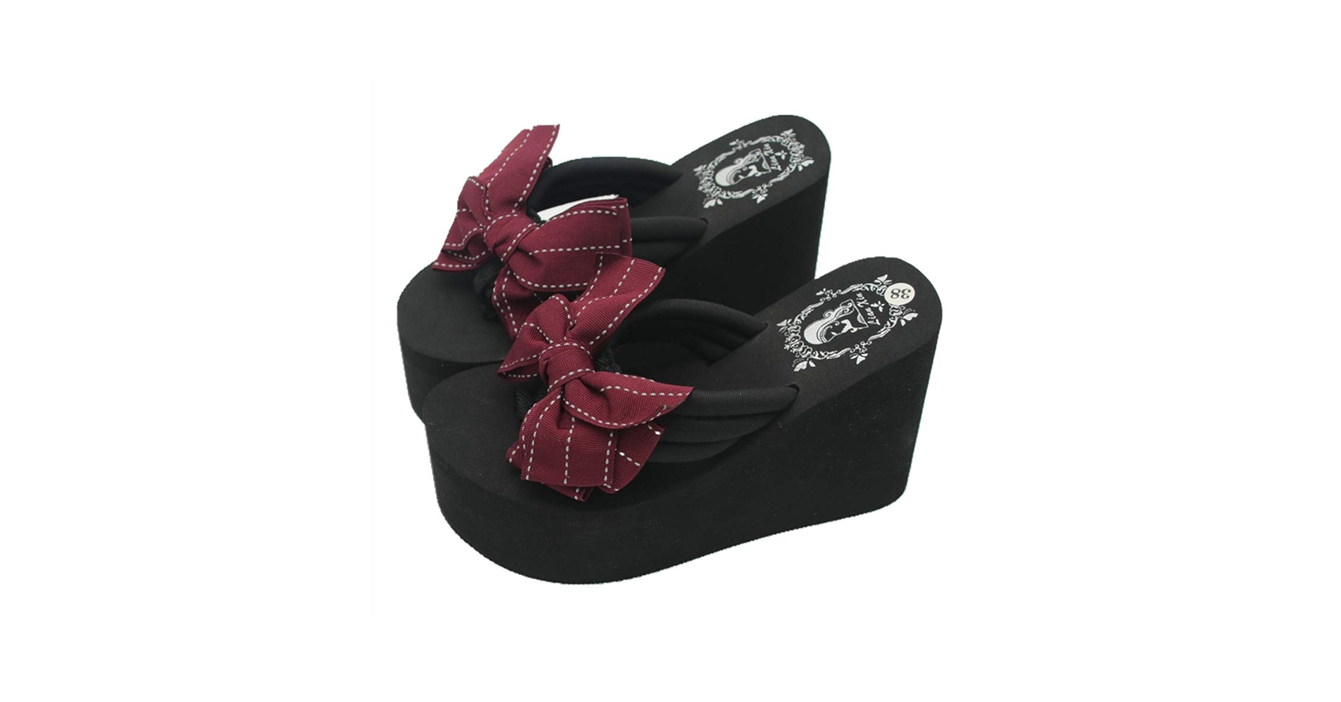 Amazon.com | Mamilove Womens Chunky High Platform Wedge Flip