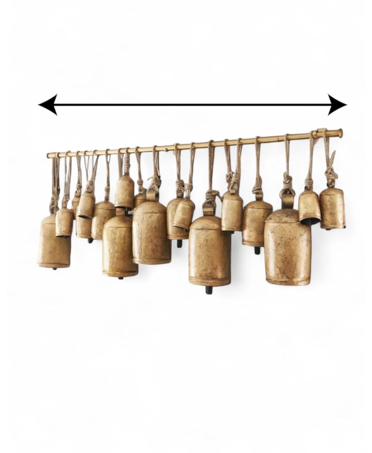 Clochettes de Noël géantes pour déco de jardin vintage et rustique