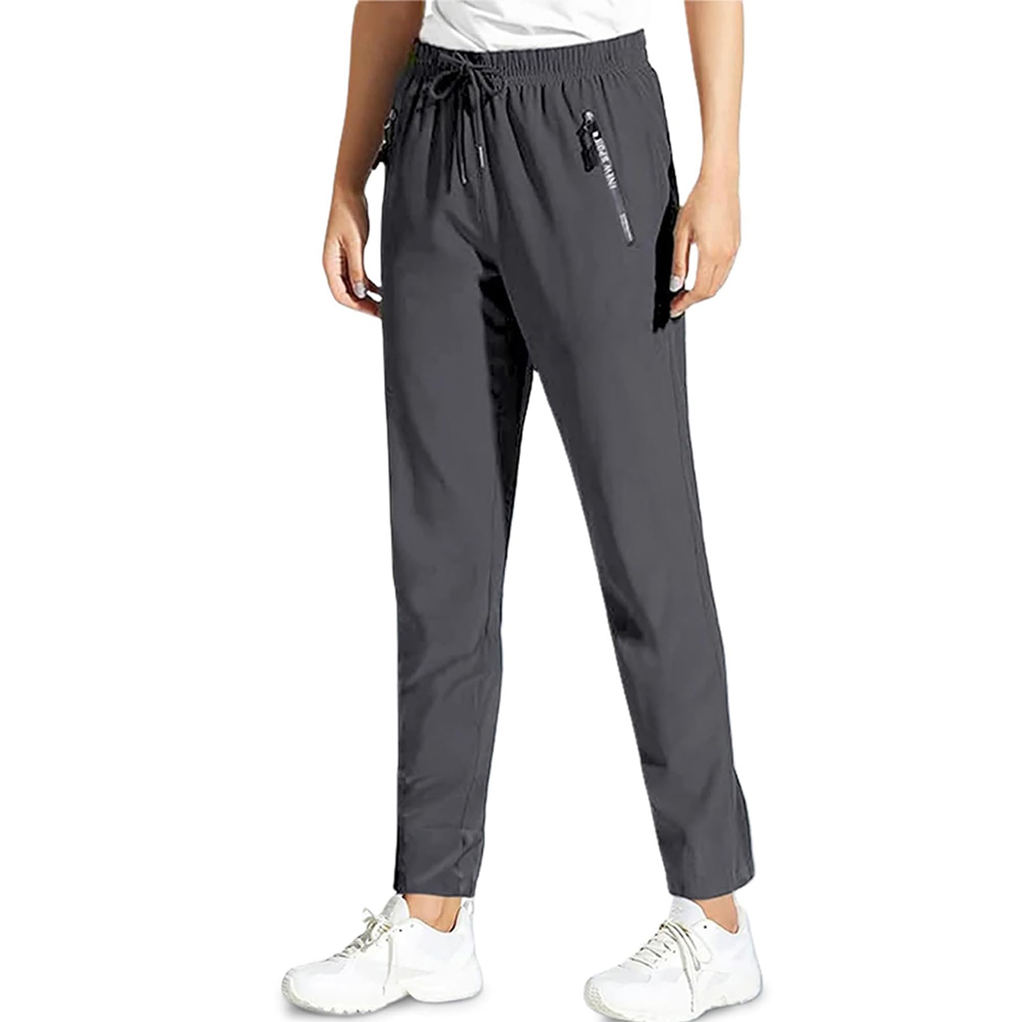 Jeeeun Women's Comfy Stretch Active Pants | Breathable Quick-Dry Travel, Hiking & Casual Pants for Women Over 50