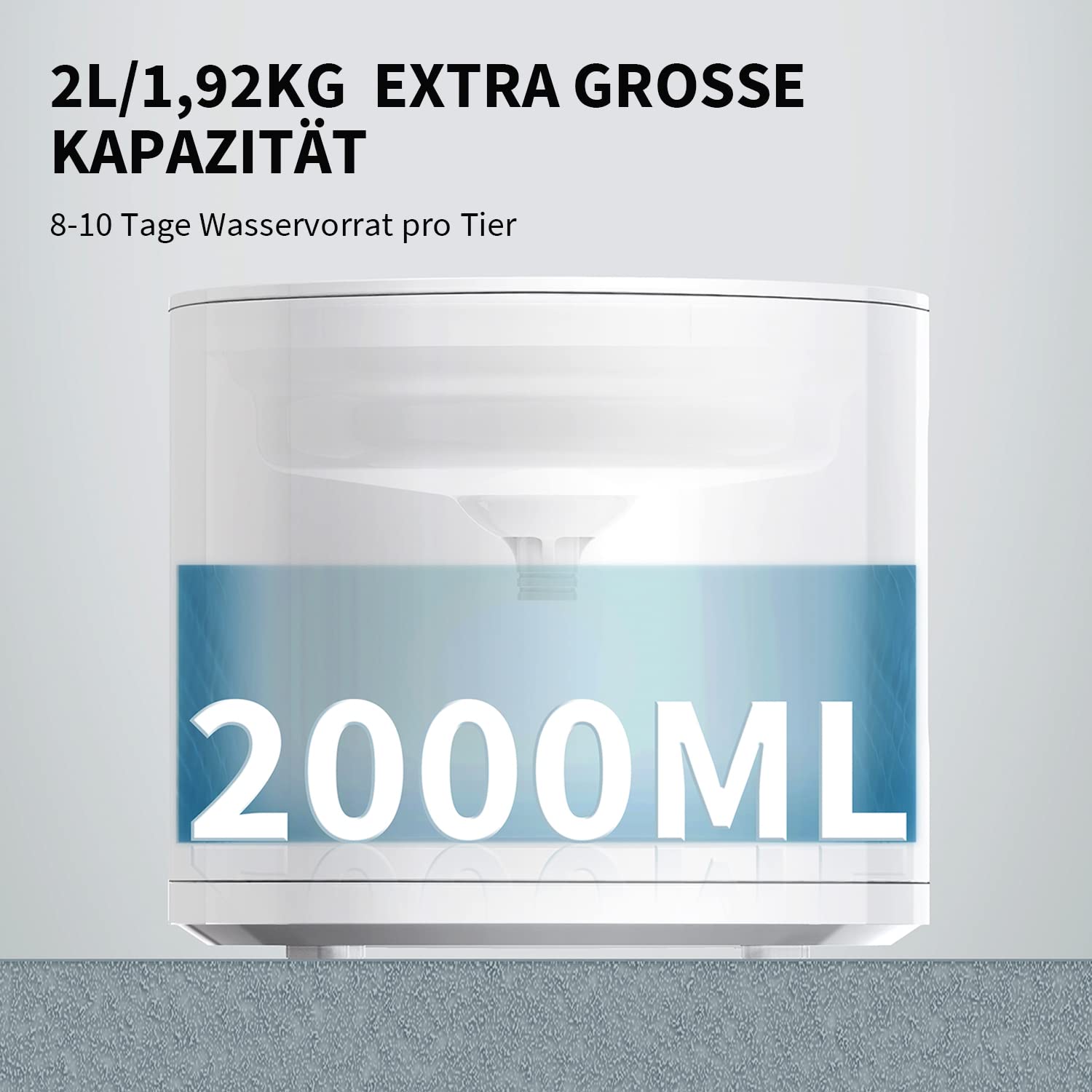 PETKIT Automatische Intelligenter Trinkbrunnen für Katze und Hund, Drahtlose Wasserpumpe,2L Sichtbarer Wasserstand mit Filter,App-gesteuert, Ultraleise（Ohne drahtlose Funktionalität）