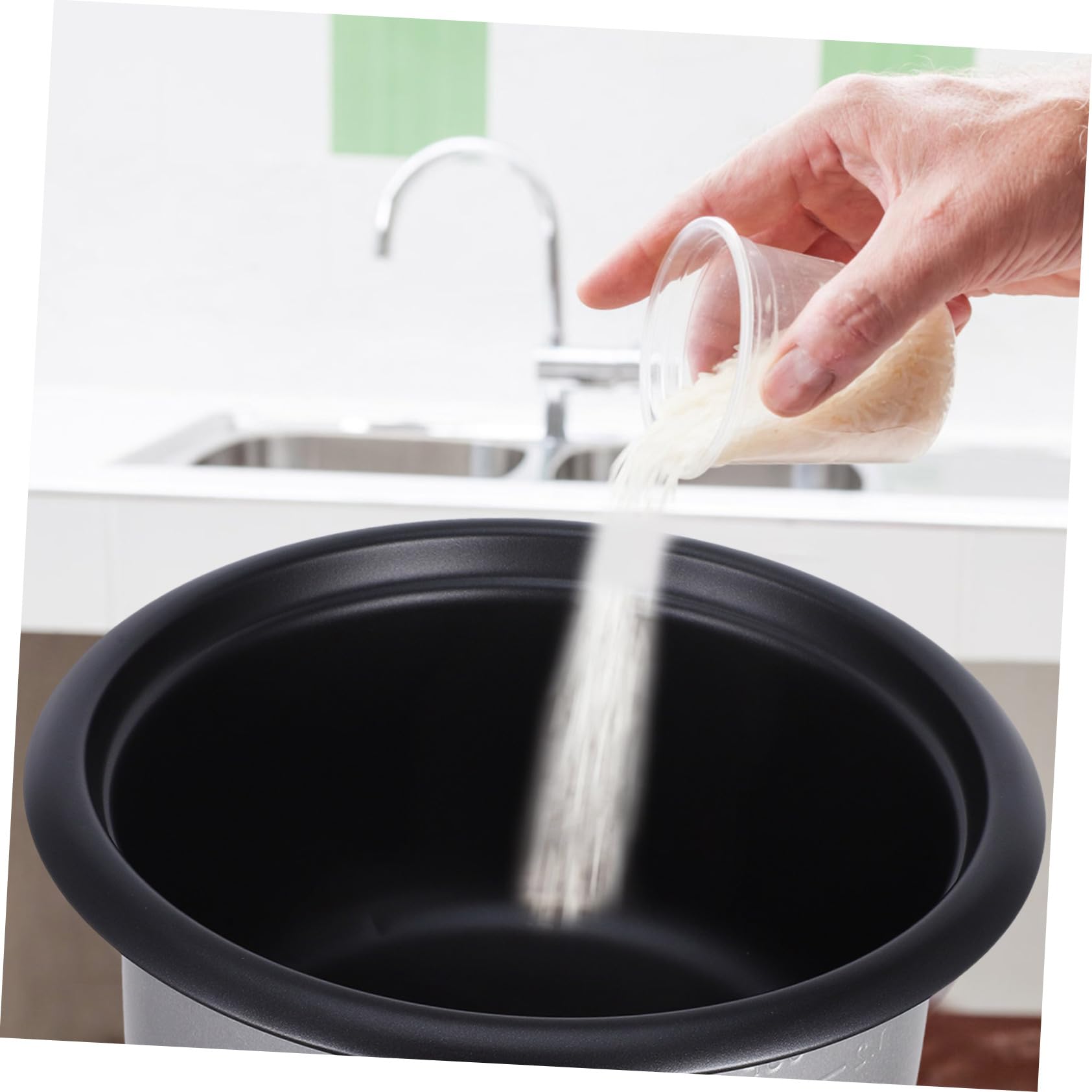 Pot Intérieur pour Cuiseur à Riz 3 L en Alliage, Remplacement Antiadhésif | Pot Interieur Cuiseur Riz, Finition Soignée, pour Cuiseur à Riz Domestique et Hôtel Style Aléatoire