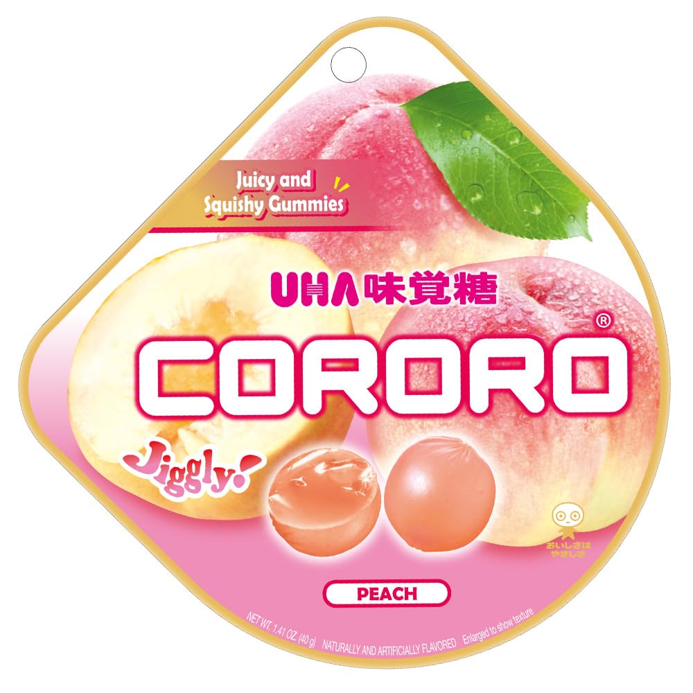 UHA Mikakuto Cororo Peach, 1.41 Oz
