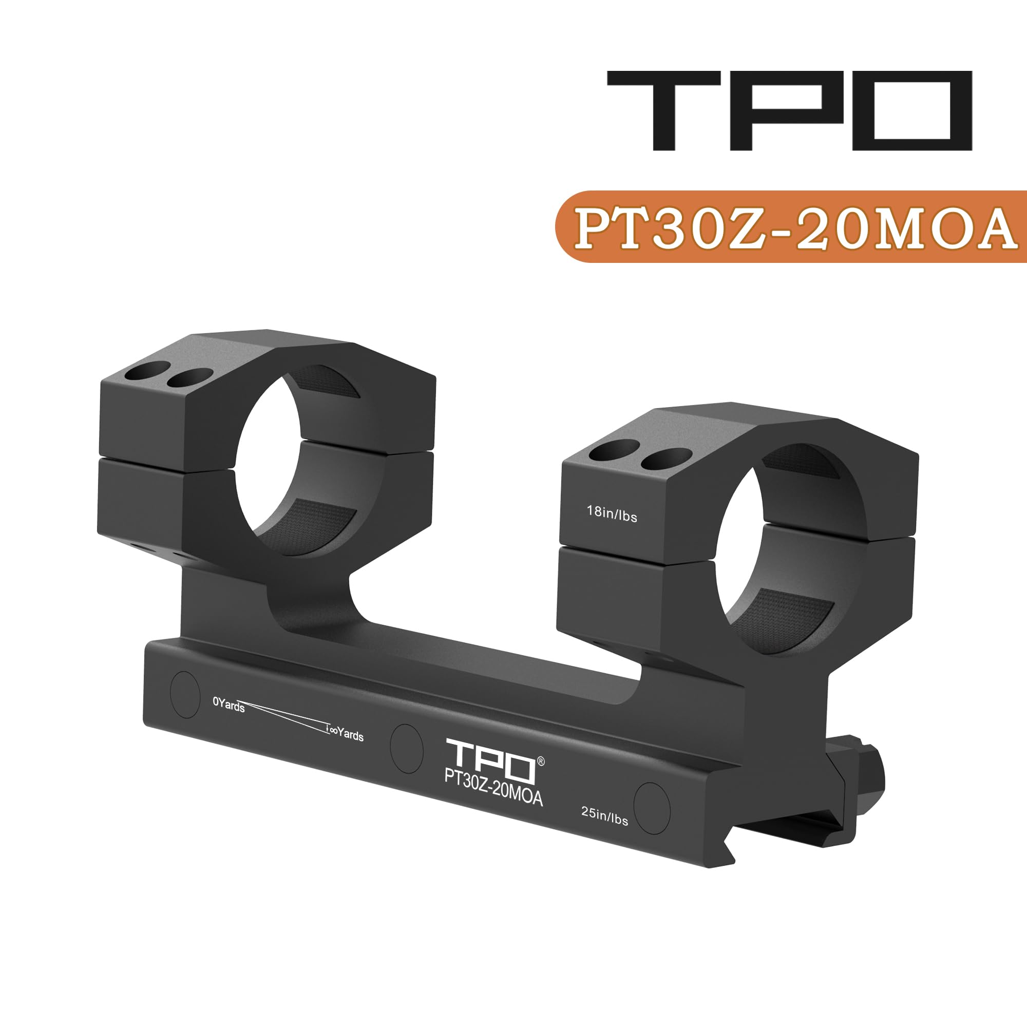 Eastern Tactical Supply 30mm Tube 20 MOA Picatinny Scope Mount (pt30z-20moa)