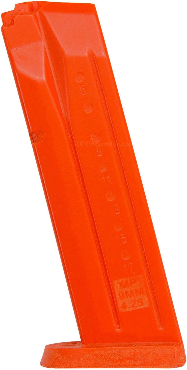 American Safety Trainers - Non-Functional Solid Polymer Training Magazines - Blaze Orange - Made in U.S.A - Fits Model Specific Mag Holsters