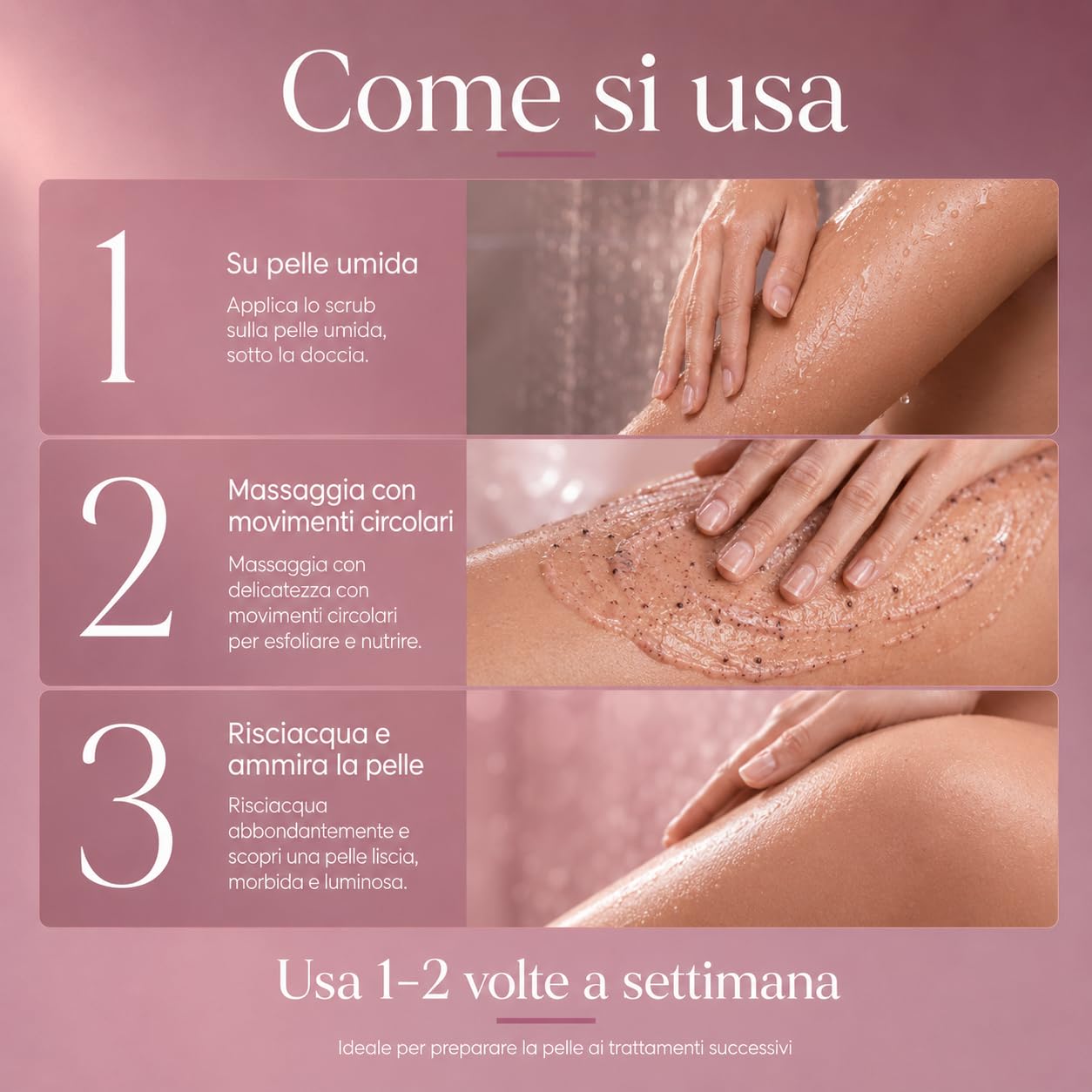 Silk Scrub - Exfoliante corporal hidratante con semillas de arándanos, manteca de karité, argán, coco y ácido hialurónico, tratamiento para una piel suave y radiante, 200 ml