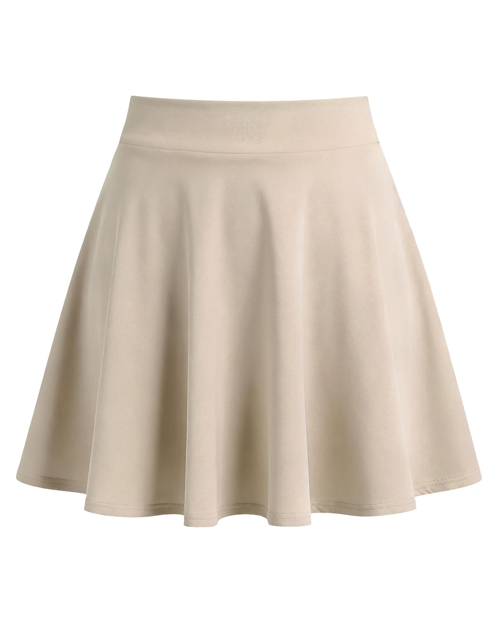 Little Girls Skirts Athletic Uniform Skirts Built in Shorts Casual Mini Skorts for Kids with Pockets