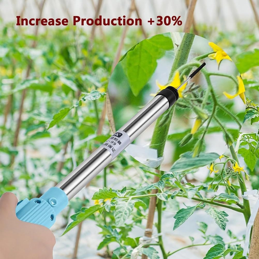 Elektrischer Tomatenbestäuber für Innengärten, 4800 U/min, erhöht die Bestäubungsleistung um 30 % für Tomaten, Gurken, Paprika und Erdbeeren