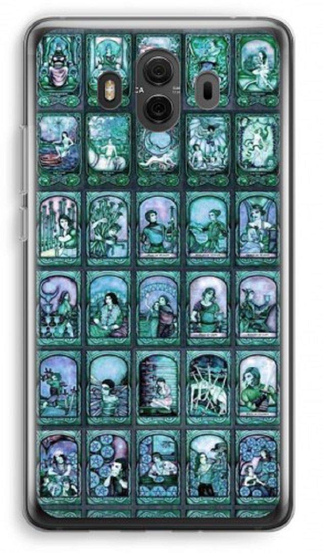Inspired by Tarot cards cell phone case Huawei mate 10 20 pro lite x Huawei p20 p10 plus p Honor 10 9 8x view plastic phone cover for mobile transparent frame gift art tarot box