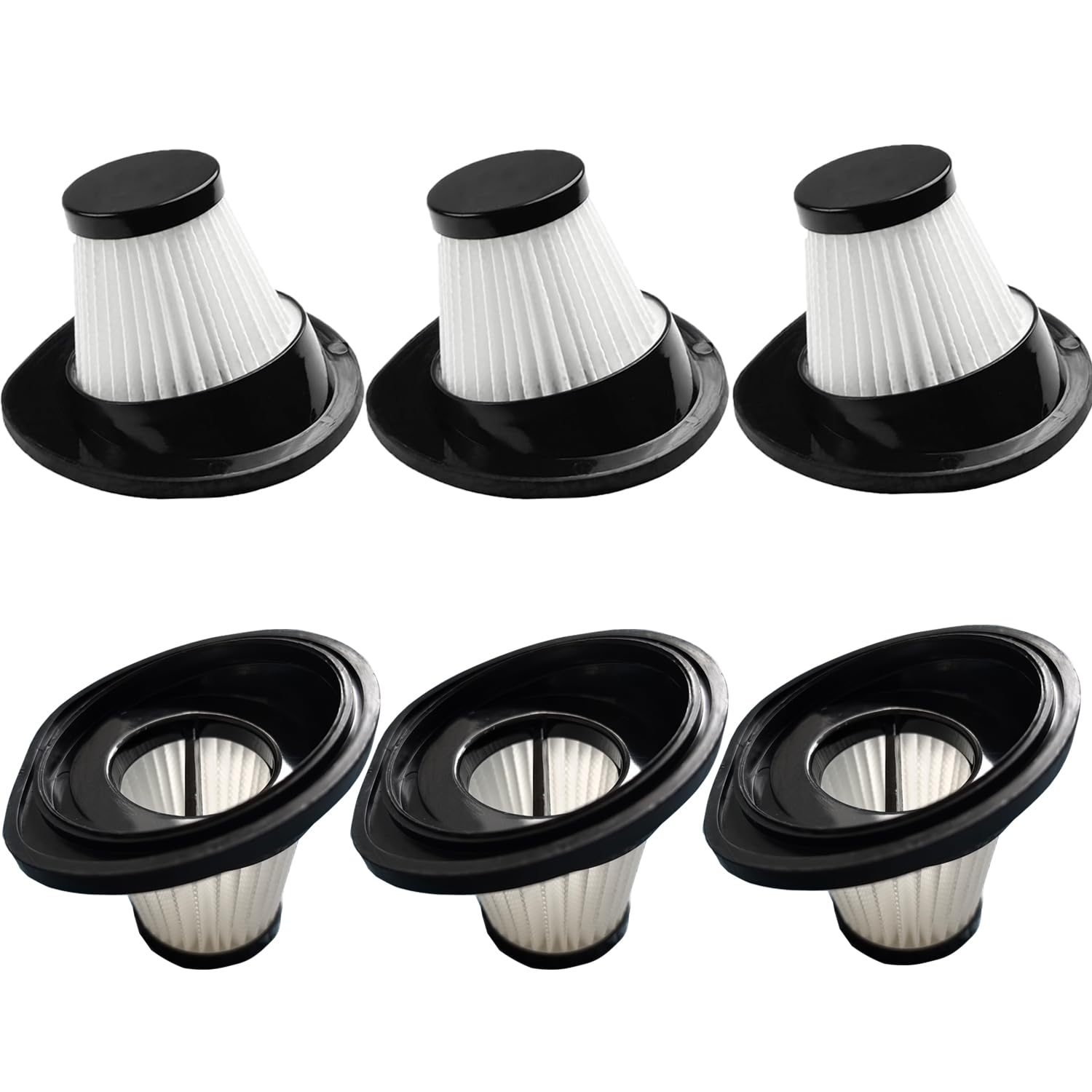 6 Pack Upgrated Hepa Filter Replacement Compatible with VacLife VL188 VL189 Handheld Vacuum Cleaner