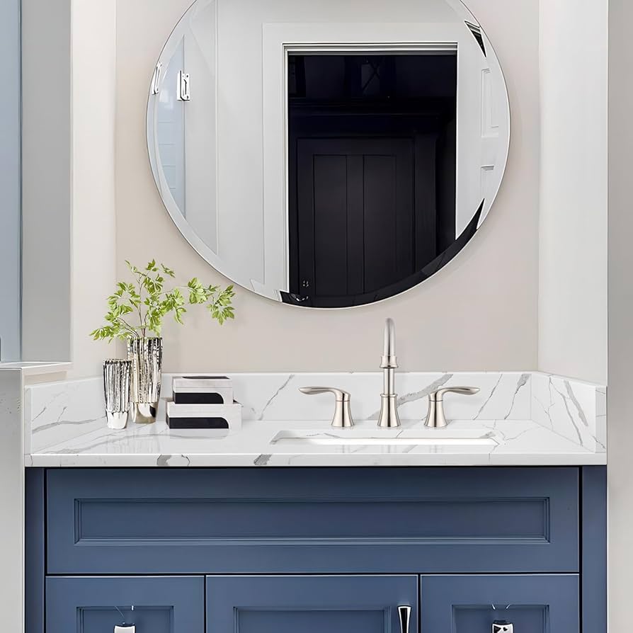 EQLOO 36 in.W x 22 in.D Quartz Calacatta River Vanity Top