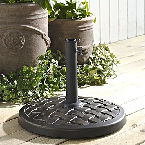 Pemberly Row Round Umbrella Base in Antique Bronze