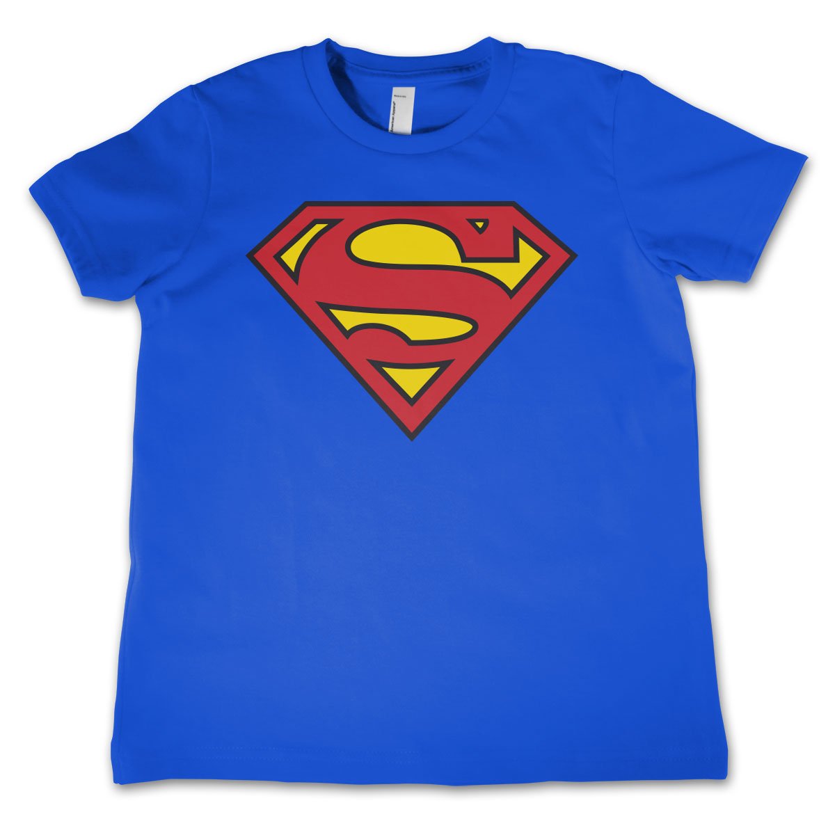 Superman Unisex Blue Officially Licensed Merchandise Shield Kids T Shirts - 11/12 Years