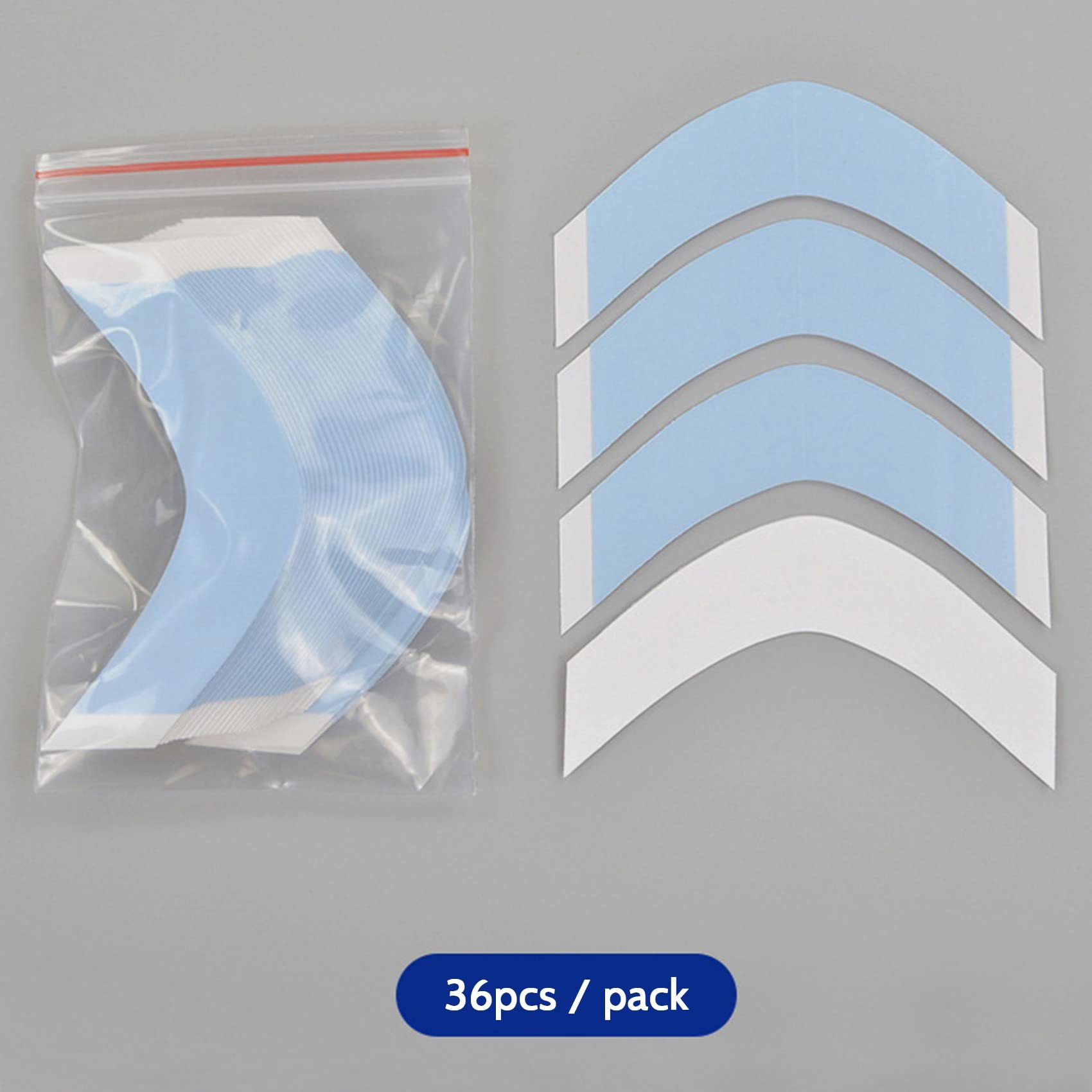 Kqcibz 36Pcs/Lot Super Strong Hair Wig Tape Double Adhesive Extension Tape Strips Waterproof for Toupee/Lace Wigs Film CC Shape