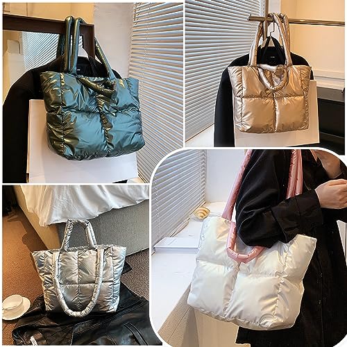 Bolso Tote Acolchado Grande para Mujer miniatura 5