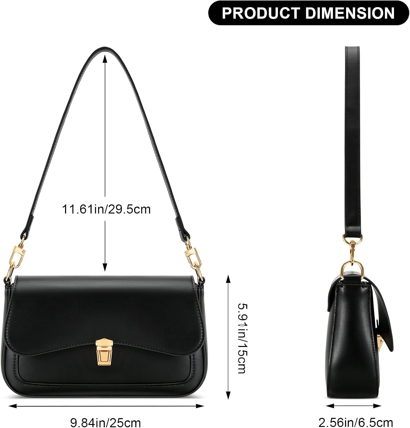 KKXIU Small Shoulder Bag for Women Cute Purses Mini Hobo Handbag Trendy Clutch Purse - Image 5