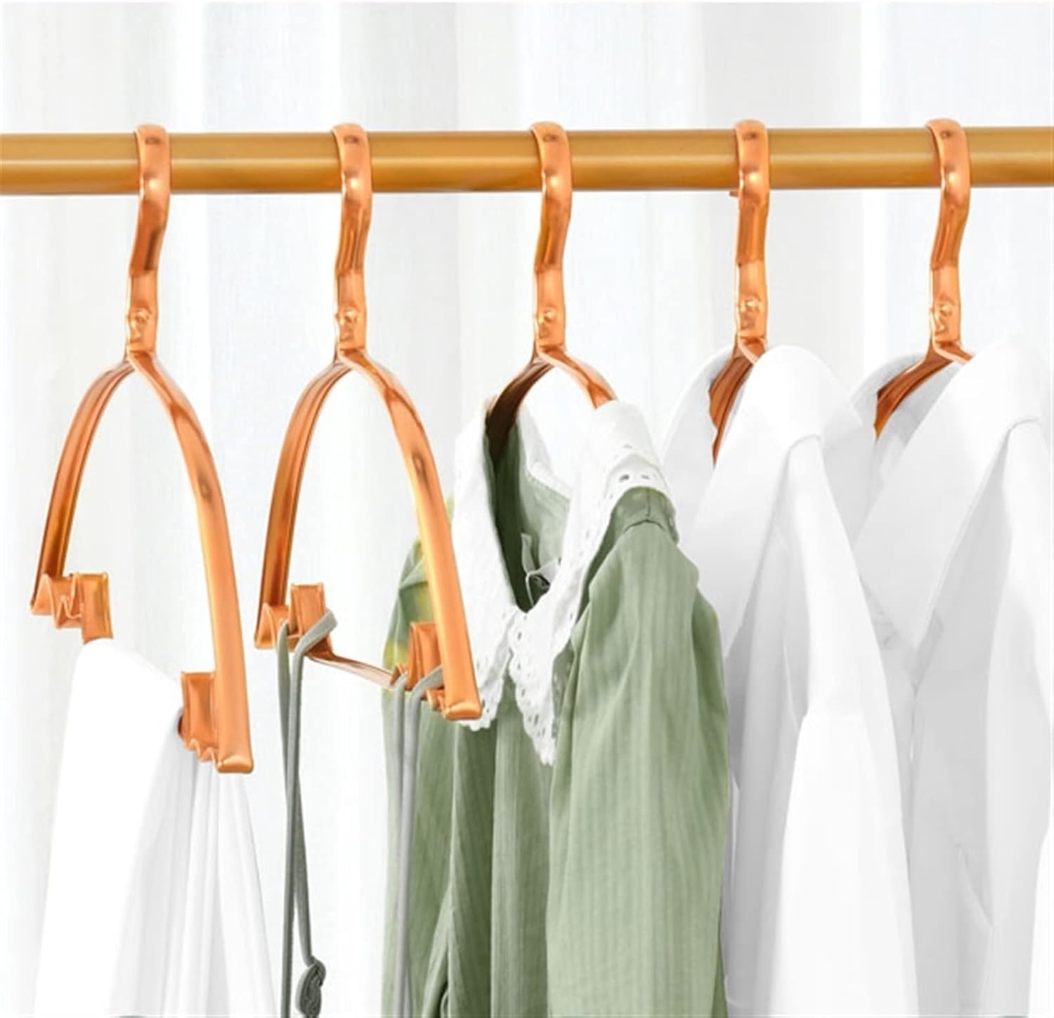 Clothes Hangers 10 Hangers Household Clothes Hanger Aluminum Alloy Non-Slip Hanger Wooden Coat Hangers/Metal Hanger/Plastic Hanger Racks
