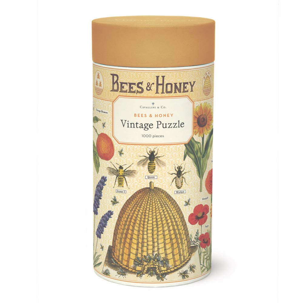 Cavallini Papers & Co. PZL Bees & Honey 1,000 Piece Puzzle, Multi, 1000