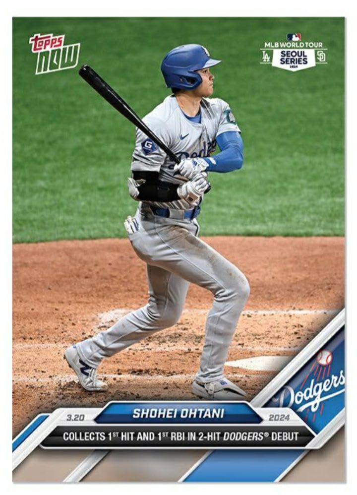 Amazon.co.jp: 大谷翔平 ロサンゼルスドジャース 開幕戦 2024 topps 