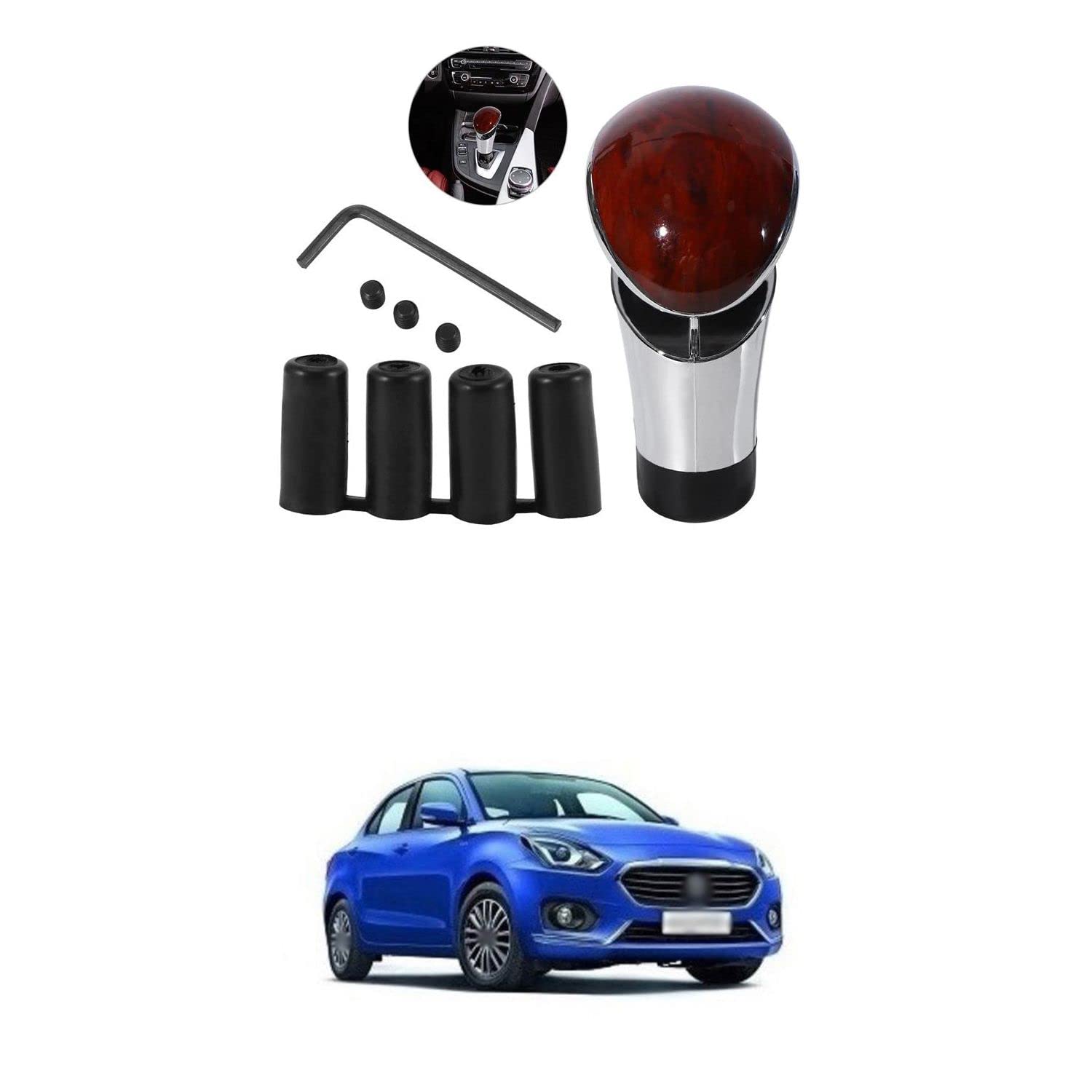 XZRTZ Automatic Shift Knob, Car Gear Shift Shifter Knob Stick Head Handle Lever UniV-ersal for Vehicles Compatible with S-wift D-zire