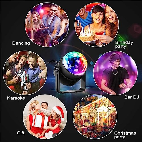 Image of Party Lights with Remote Control | DJ Lighting Disco Ball Light | Strobe Lamp for Dance Parties, Birthdays, Christmas & Halloween Decorations