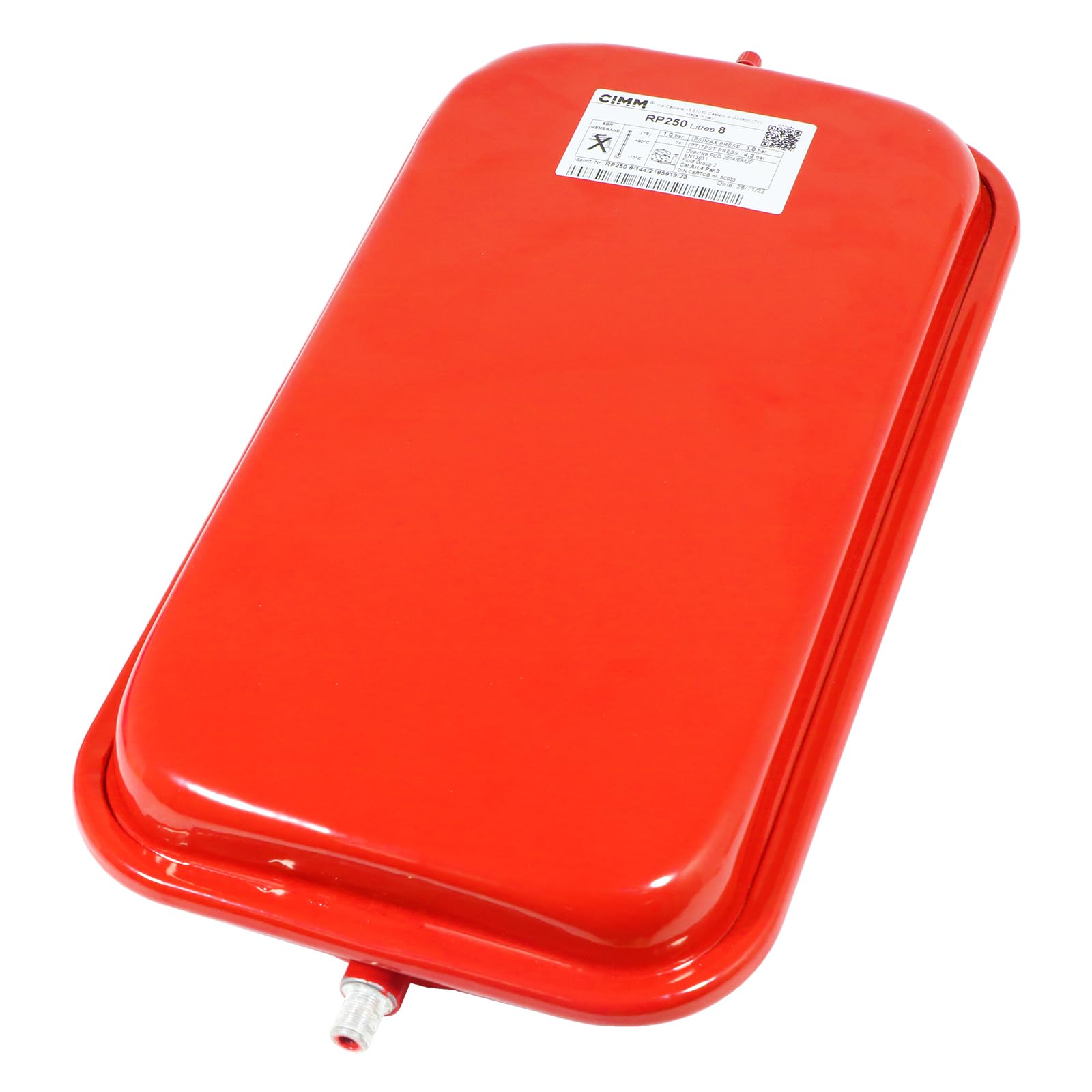 Spares2go Men's Red Expansion Vessel For Potterton Heatmax Promax Gold Combi He Plus Boiler (8L, 3.0 Bar)