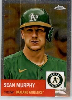 2022 Topps Chrome Platinum Anniversary Baseball #244 Sean Murphy Oakland Athletics Official MLB Trading Card (Stock Photo ...
