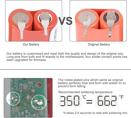 Miniatura 3 de Repuesto de batería de cepillo de dientes eléctrico recargable de 800 mAh 2.4 V, compatible con Philips HX6210 HX6220 HX6230 HX6240 HX6250 HX6817/01