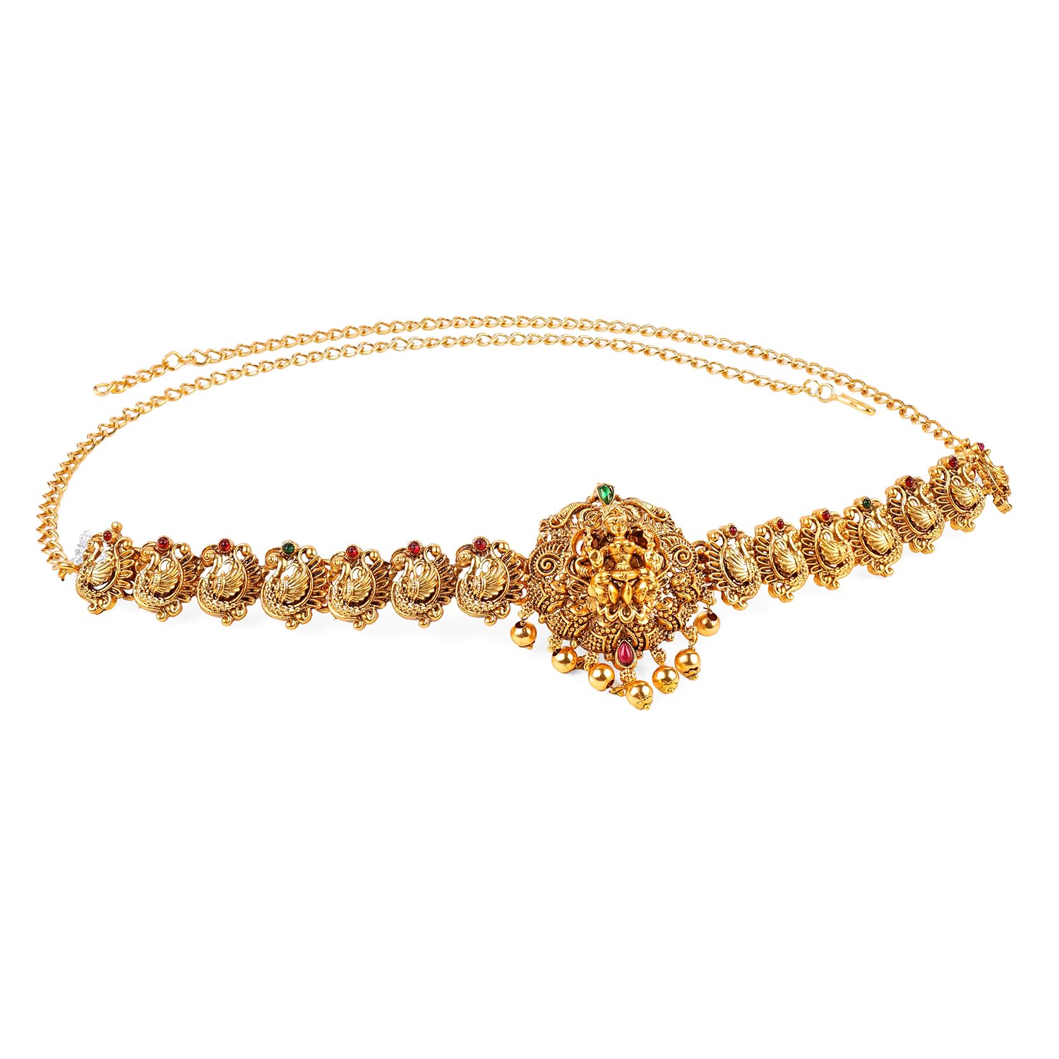 rubans Kamarbandh Gold Plated Temple Lakshmi Bridal Wedding Waist Jewellery Gift for Women & Girls-picture-10