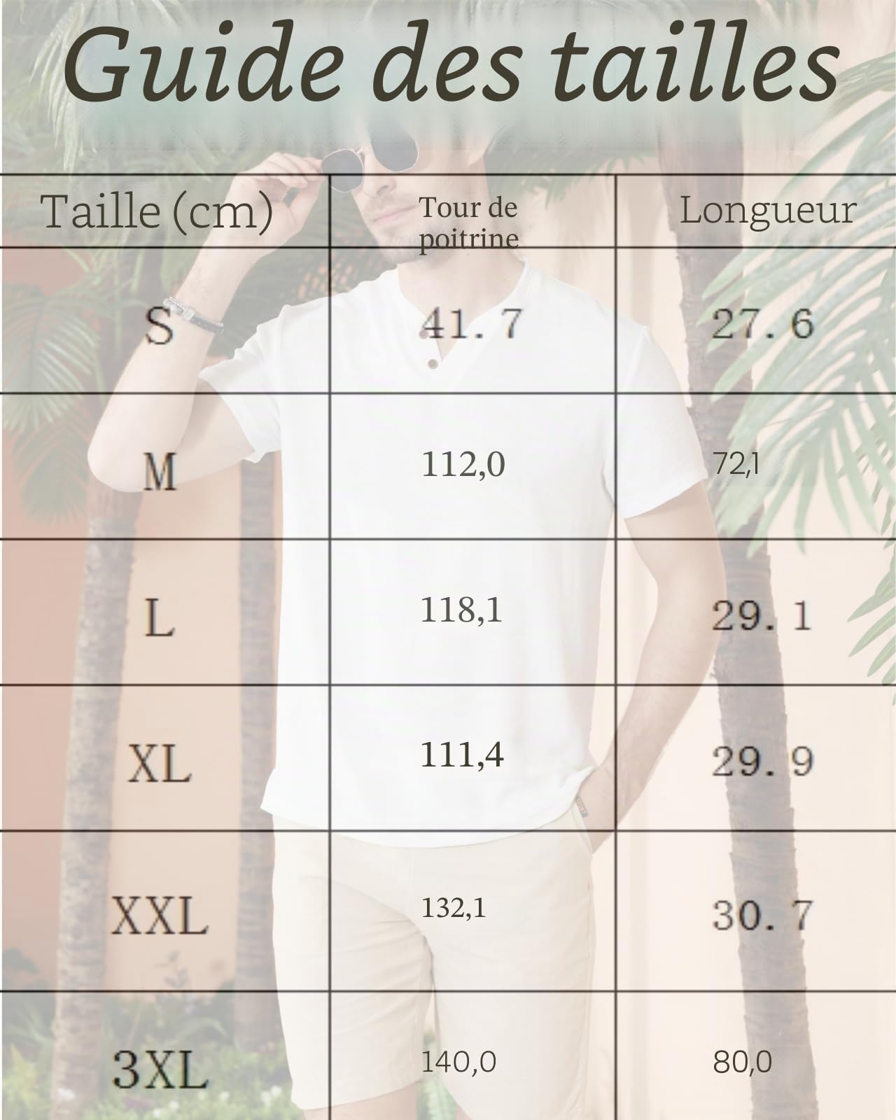 T-Shirt Homme Henley Teeshirt col Bouton Ouvert à Manches Courtes pour Homme